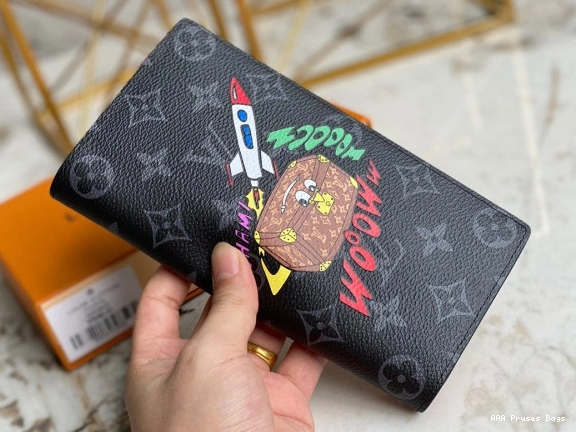 AAA Pruses Bags VUITTON LOUIS BRAZZA WALLET 0731
